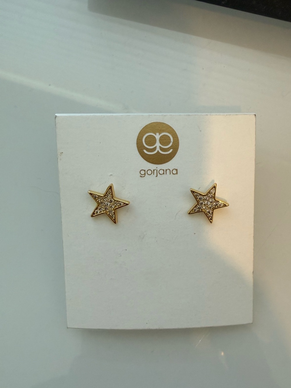 Gorjana -Gold Star Pave Stud Earrings